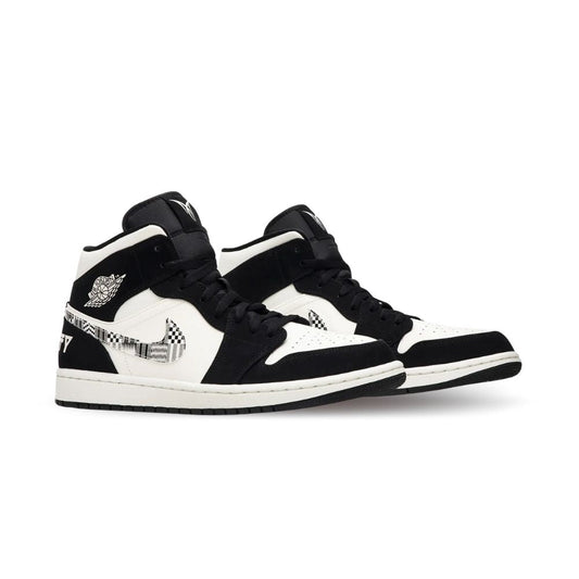 Air Jordan 1 Mid Melo Equality Black White SE